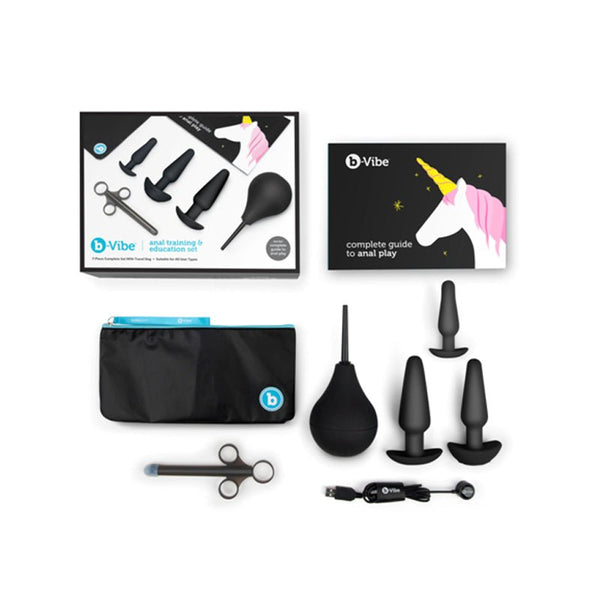 b - Vibe 7 - Piece Anal Training & Education Set Black - Royal Sins