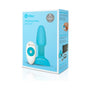 b - Vibe Rimming Petite Rotating and Vibrating Remote Control Plug Teal - Royal Sins