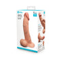 b - Vibe Slipskin Realistic Silicone Dildo 10 in. Curved Mocha - Royal Sins