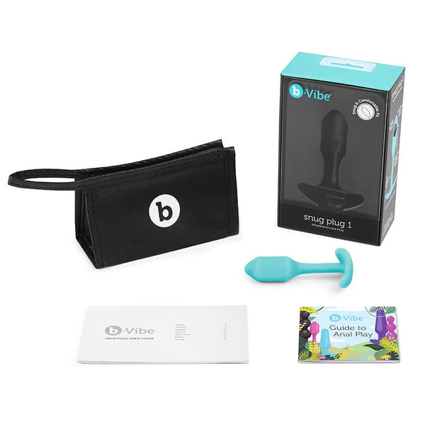 b - Vibe Snug Plug 1 Weighted Silicone Anal Plug Mint - Royal Sins