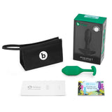 b - Vibe Snug Plug 2 Weighted Silicone Anal Plug Green - Royal Sins