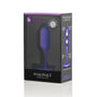 b - Vibe Snug Plug 2 Weighted Silicone Anal Plug Purple - Royal Sins