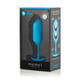 b - Vibe Snug Plug 3 Weighted Silicone Anal Plug Teal - Royal Sins