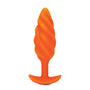 B - Vibe Texture Plug Swirl Orange (Medium) - Royal Sins