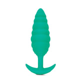 B - Vibe Texture Plug Twist Green (Large) - Royal Sins