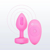 B - Vibe Vibrating Heart Plug Small/Medium - Pink Topaz - Royal Sins