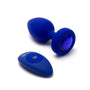 B - Vibe Vibrating Jewel Plug Large/X - Large - Blue Sapphire - Royal Sins