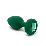 B - Vibe Vibrating Jewel Plug Medium/Large - Emerald - Royal Sins