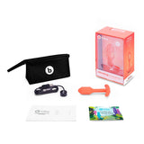 b - Vibe Vibrating Snug Plug 1 Rechargeable Weighted Silicone Anal Plug Orange - Royal Sins