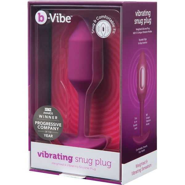 B - Vibe Vibrating Snug Plug 2 (M) - Rose - Royal Sins