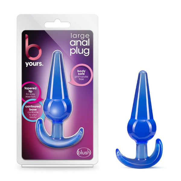 B Yours Anal Plug Large Blue - Royal Sins