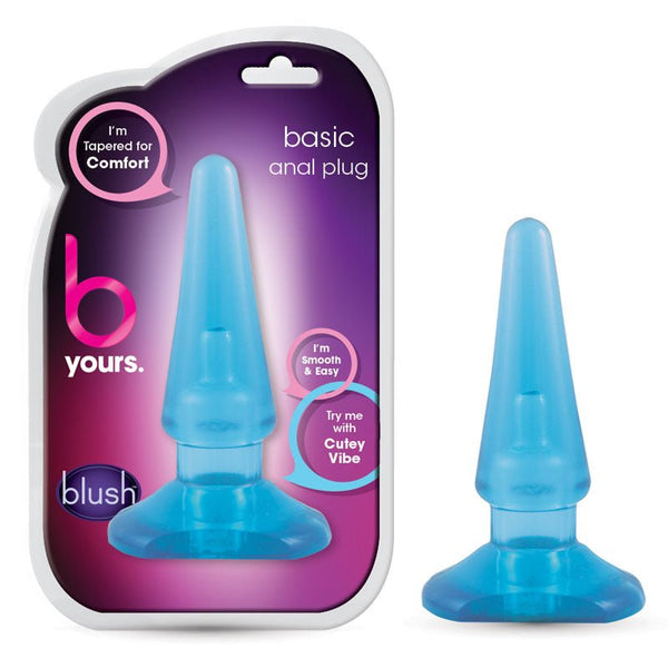 B Yours Basic Anal Plug Blue - Royal Sins