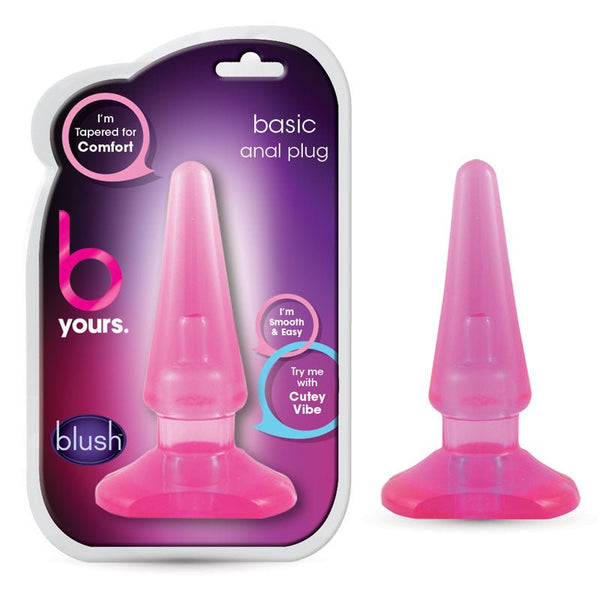 B Yours Basic Anal Plug Pink - Royal Sins