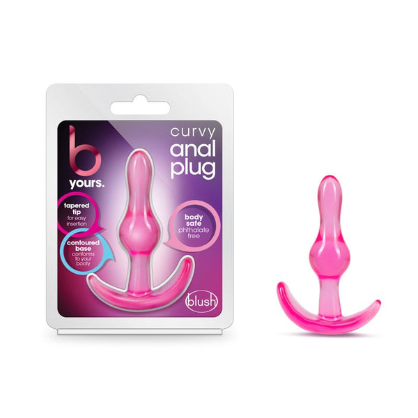 B Yours Curvy Anal Plug Pink - Royal Sins