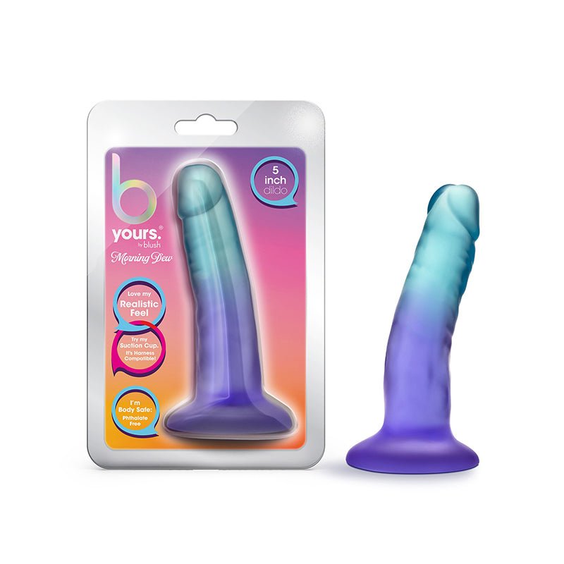 B Yours Morning Dew 5 in. Dildo Sapphire - Royal Sins