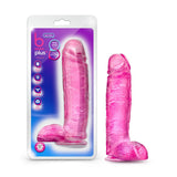 B Yours Plus Big n' Bulky 10.5 in. Dildo with Balls Pink - Royal Sins