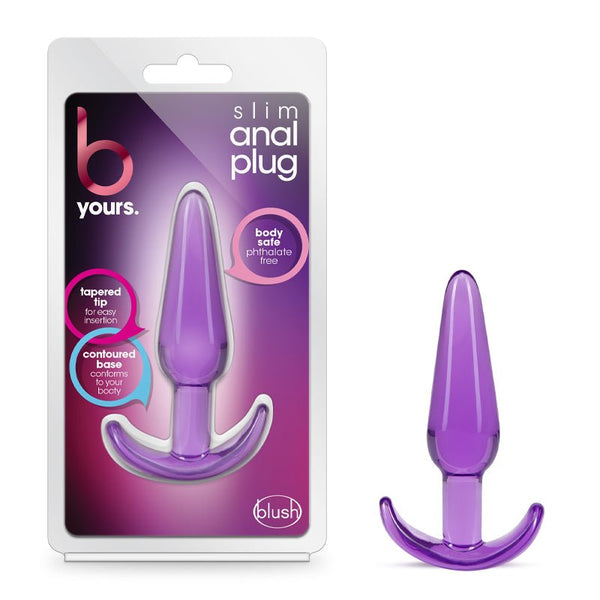 B Yours Slim Anal Plug Purple - Royal Sins