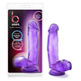 B Yours Sweet 'n Hard 1 Realistic 7 in. Dildo with Balls Purple - Royal Sins