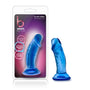 B Yours Sweet n' Small 4 in. Dildo Blue - Royal Sins
