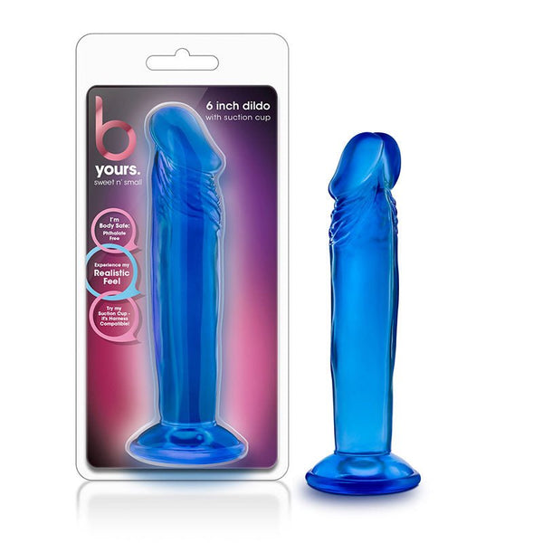 B Yours Sweet n' Small 6 in. Dildo Blue - Royal Sins