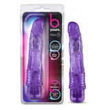 B Yours Vibe 2 Realistic 9 in. Vibrating Dildo Purple - Royal Sins