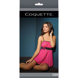 Baby Doll , Criss Cross Straps & G - String Fuchsia/Black OS Packaging Box - Royal Sins