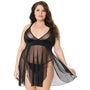 Babydoll & G - String Black OS XL Hanging - Royal Sins