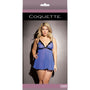 Babydoll & G - String Blue/Black XL - Royal Sins
