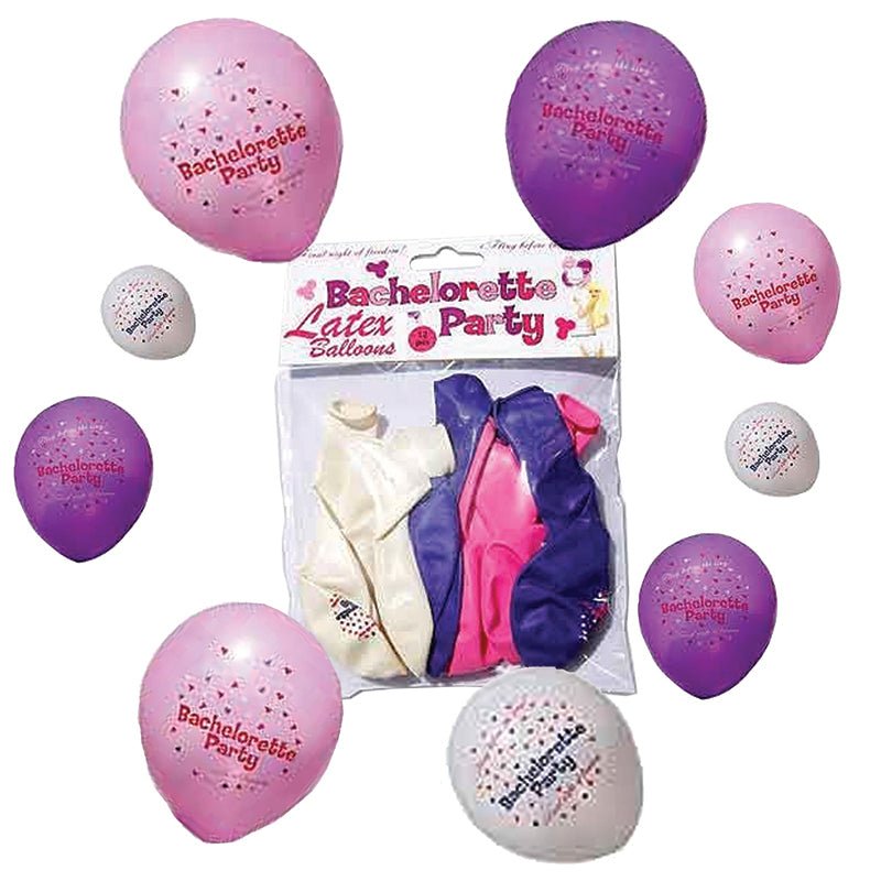 Bachelorette Party Balloons (12pc) Asst, - Royal Sins