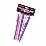 Bachelorette Party Pecker Party Straws 10 - Pack - Royal Sins