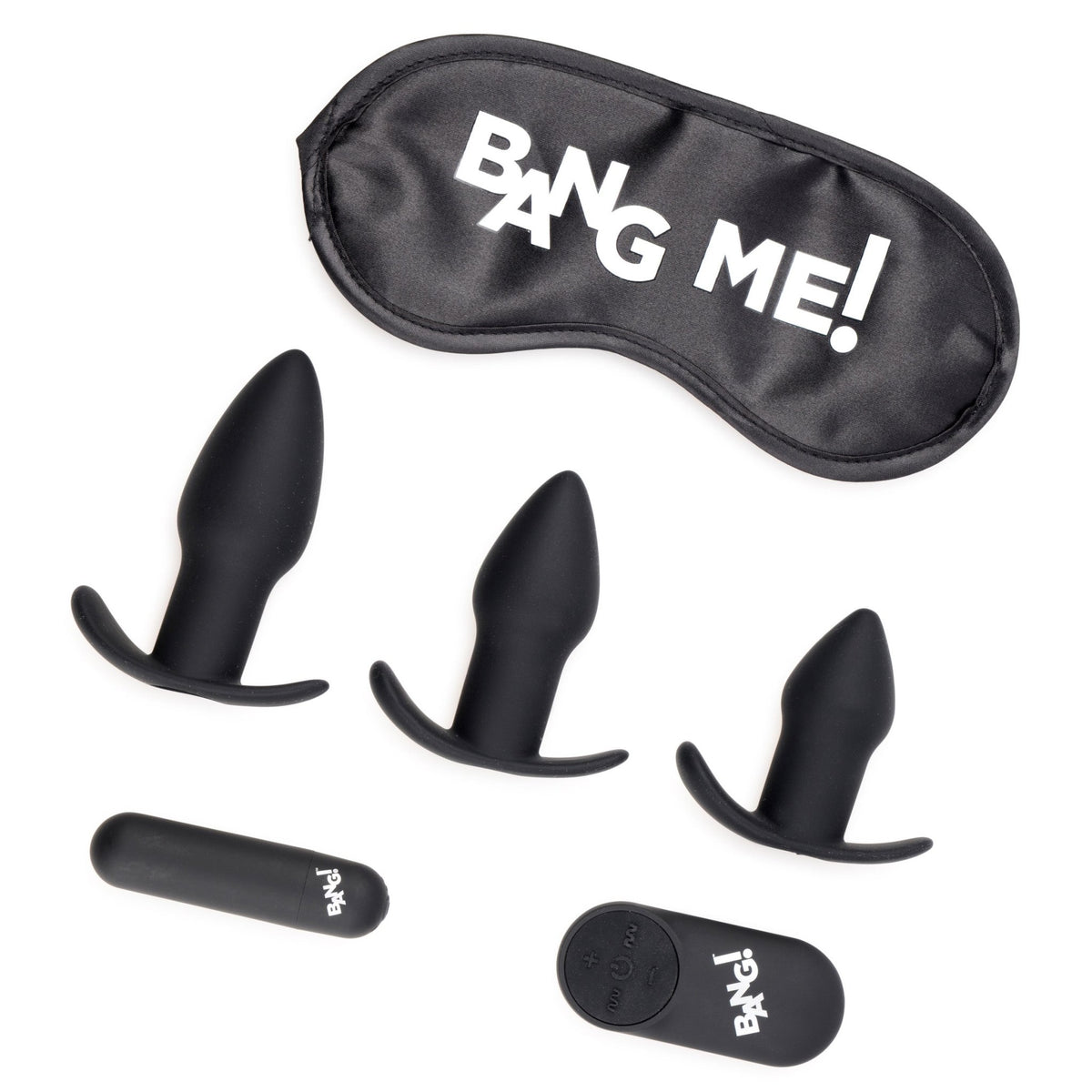 Backdoor Adventure Remote Control 3 Piece Butt Plug Vibe Kit - Royal Sins