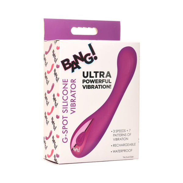BANG! G - Spot Silicone Vibrator Purple - Royal Sins