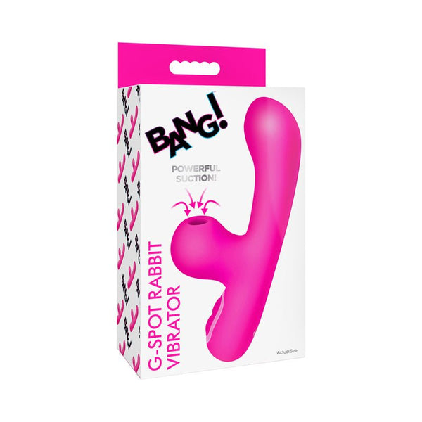 BANG! Mini Suction Rabbit Vibrator Pink - Royal Sins
