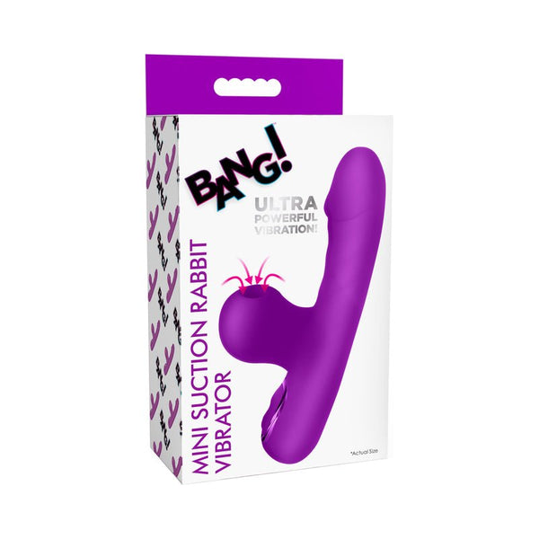 BANG! Mini Suction Rabbit Vibrator Purple - Royal Sins