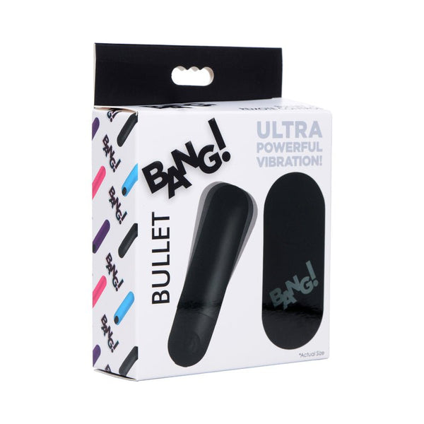 BANG! Vibrating Bullet with Remote Control Black - Royal Sins