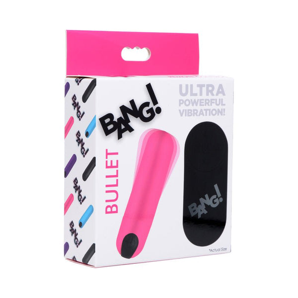 BANG! Vibrating Bullet with Remote Control Pink - Royal Sins