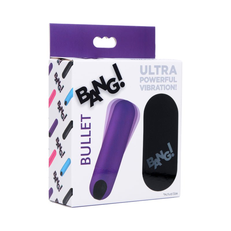 BANG! Vibrating Bullet with Remote Control Purple - Royal Sins