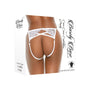 Barely Bare Criss - Cross Crotchless Panty White O/S - Royal Sins