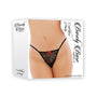 Barely Bare Crotchless Panty Black O/S - Royal Sins