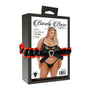 Barely Bare Demi Cup Bra & Cheekless Panty Black Queen Size - Royal Sins
