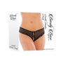 Barely Bare Double Window Panty Black O/S - Royal Sins