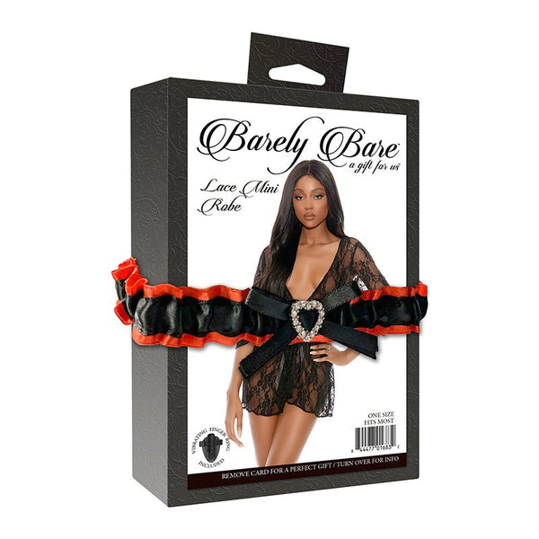 Barely Bare Lace Mini Robe Black O/S - Royal Sins