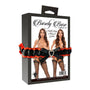 Barely Bare Multi - Strap Thong & Garter Black O/S - Royal Sins