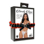 Barely Bare Triple - Strap Lace Thong & Gloves White O/S - Royal Sins