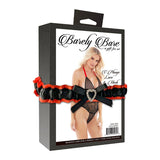 Barely Bare V - Plunge Lace & Mesh Teddy Black O/S - Royal Sins