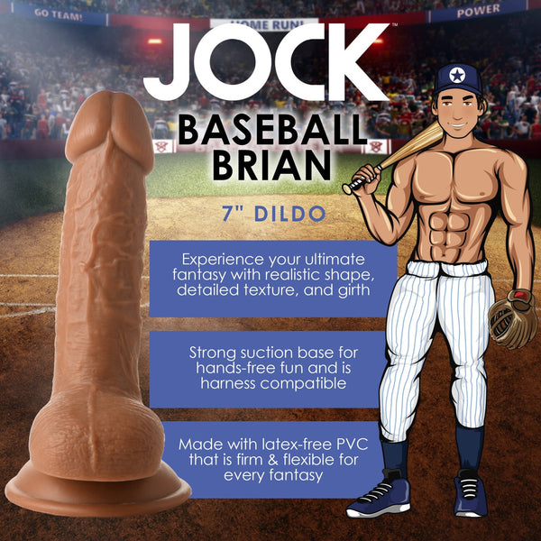 Baseball Brian 7 Inch Dildo - Royal Sins