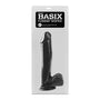 Basix Rubber Works 12 in. Dong With Balls & Suction Cup Black - Royal Sins