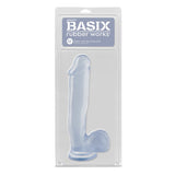 Basix Rubber Works 12 in. Dong With Balls & Suction Cup Clear - Royal Sins