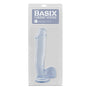 Basix Rubber Works 12 in. Dong With Balls & Suction Cup Clear - Royal Sins