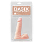 Basix Rubber Works 6 in. Dong With Balls Beige - Royal Sins
